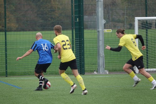 Football players playing football at Worthing Town Football Club